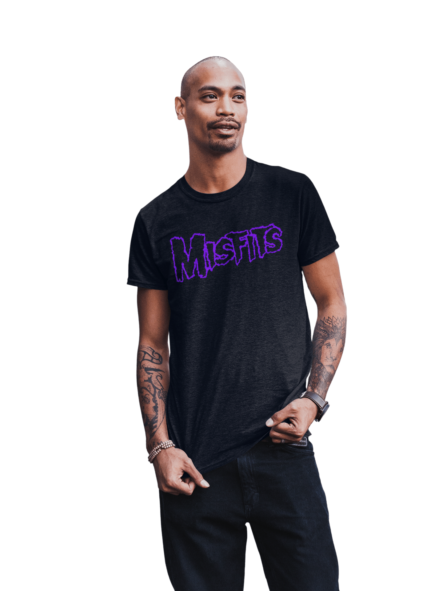 Misfits - Purple Drip Logo T-Shirt