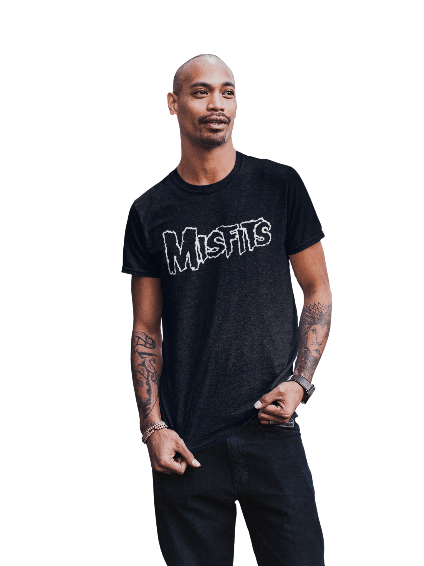 Misfits - White Drip Logo T-Shirt