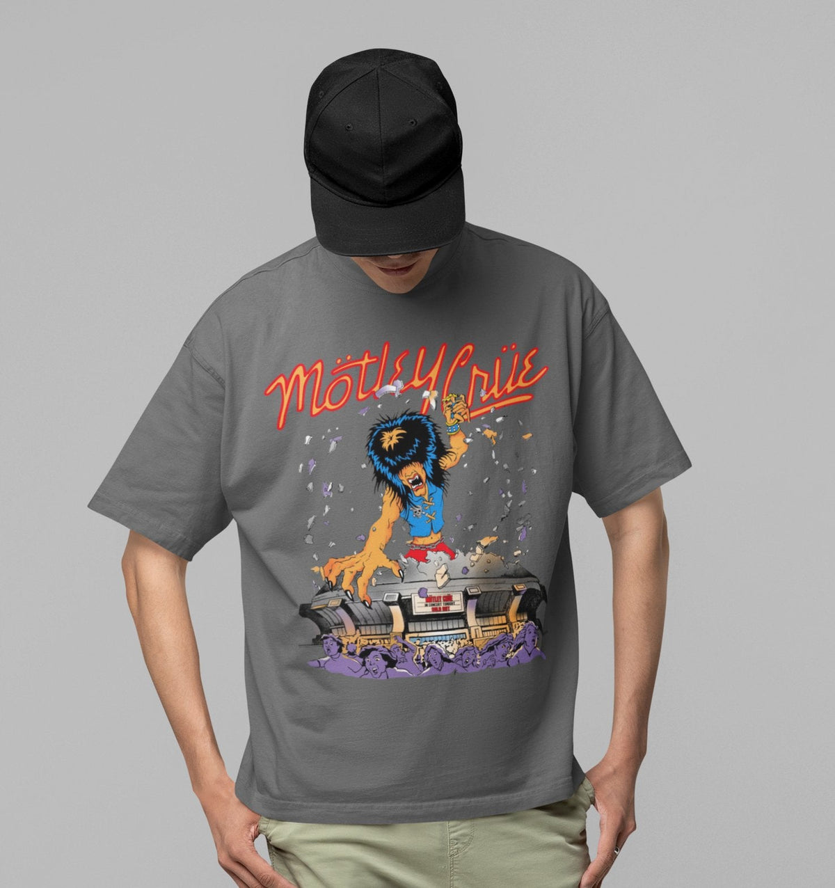 Motley Crue Allister Dome Jumbo Print T-Shirt