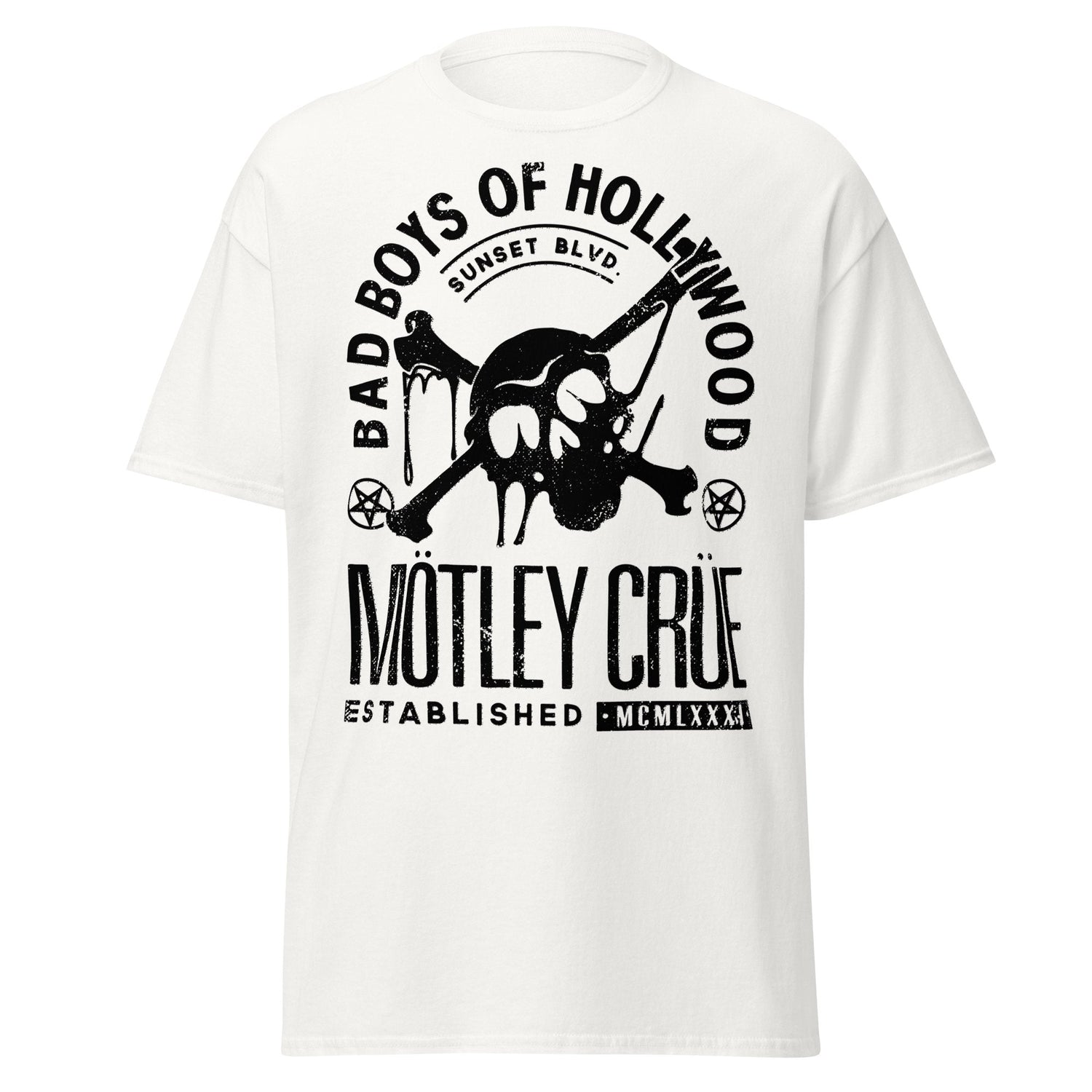 Motley Crue Bad Boys of Hollywood Jumbo Print T-shirt