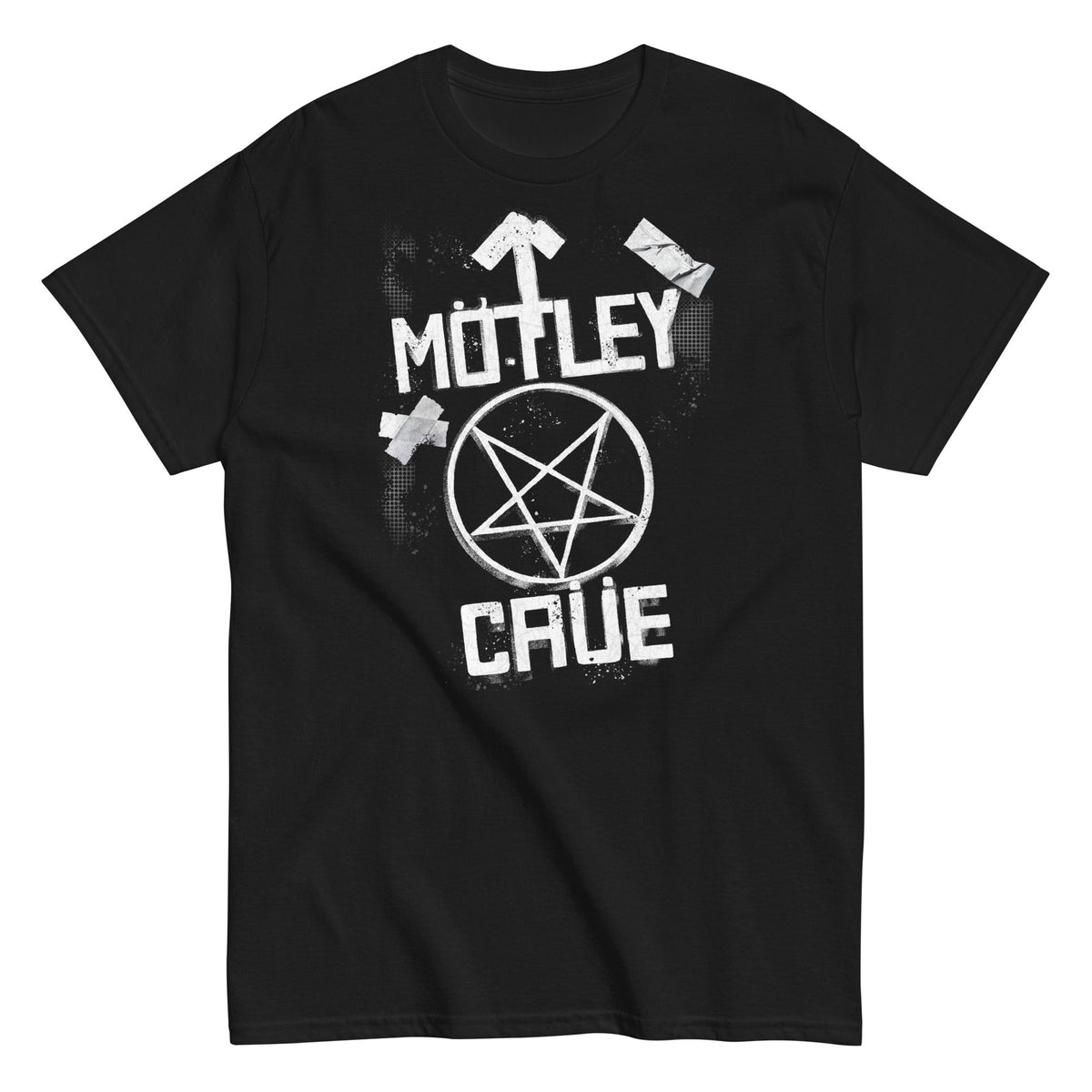 Motley Crue - Black and White Logo T-Shirt