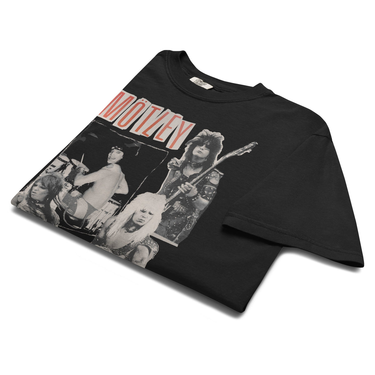 Motley Crue Heavy Hair Mineral Wash T-Shirt