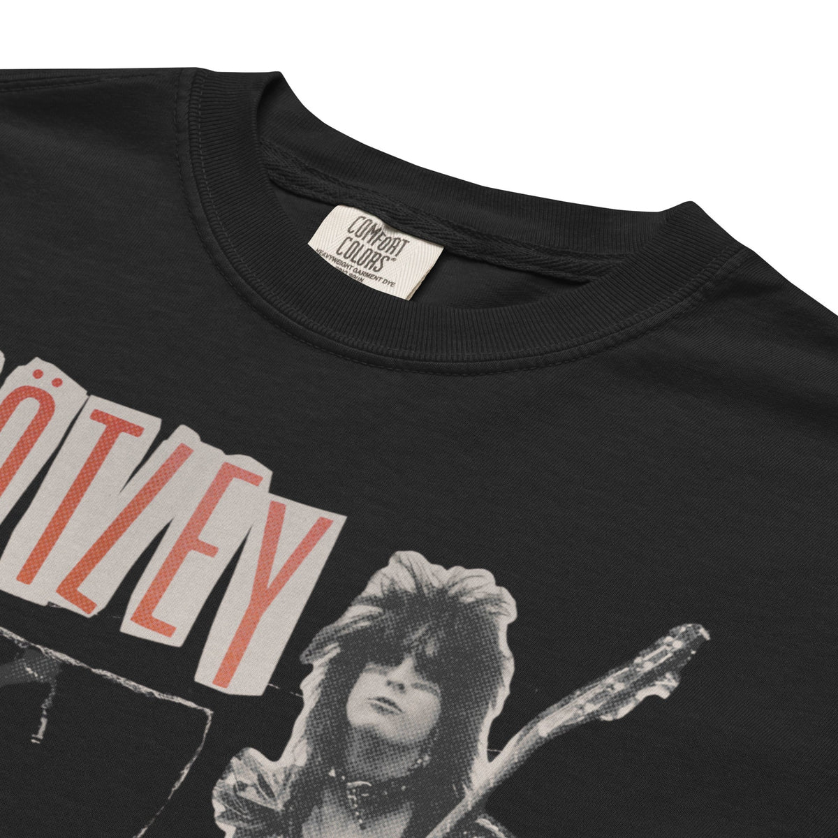Motley Crue Heavy Hair Mineral Wash T-Shirt