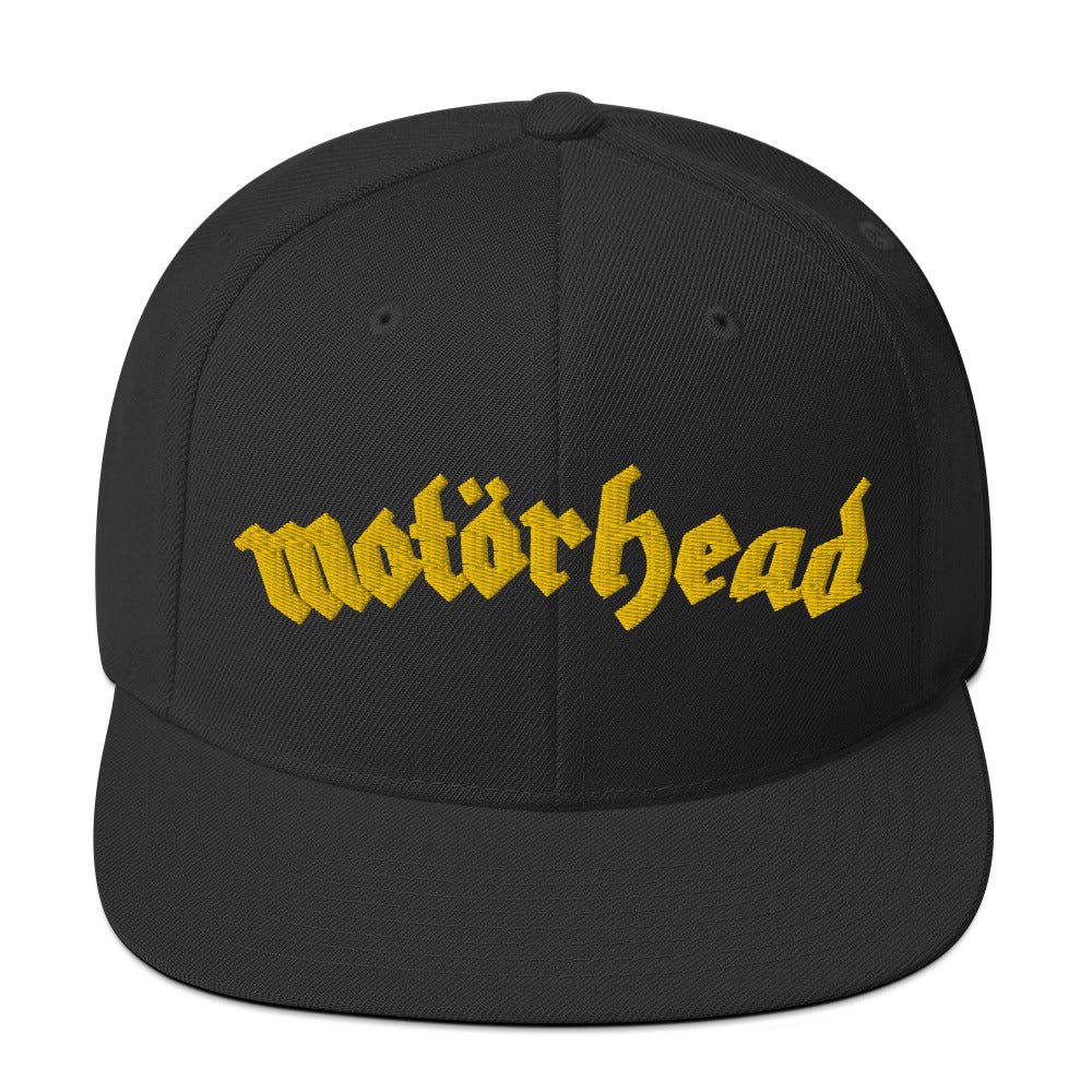 Black cap with yellow &