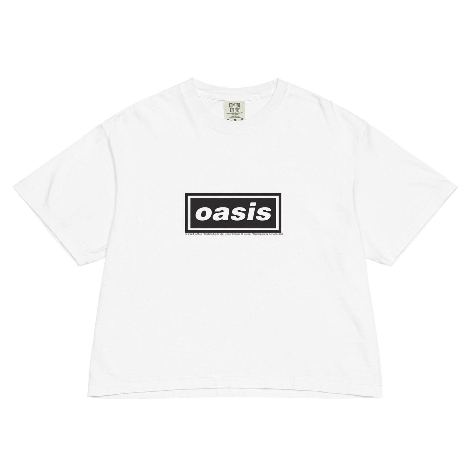 Oasis Logo Mineral Wash Womens Crop Top