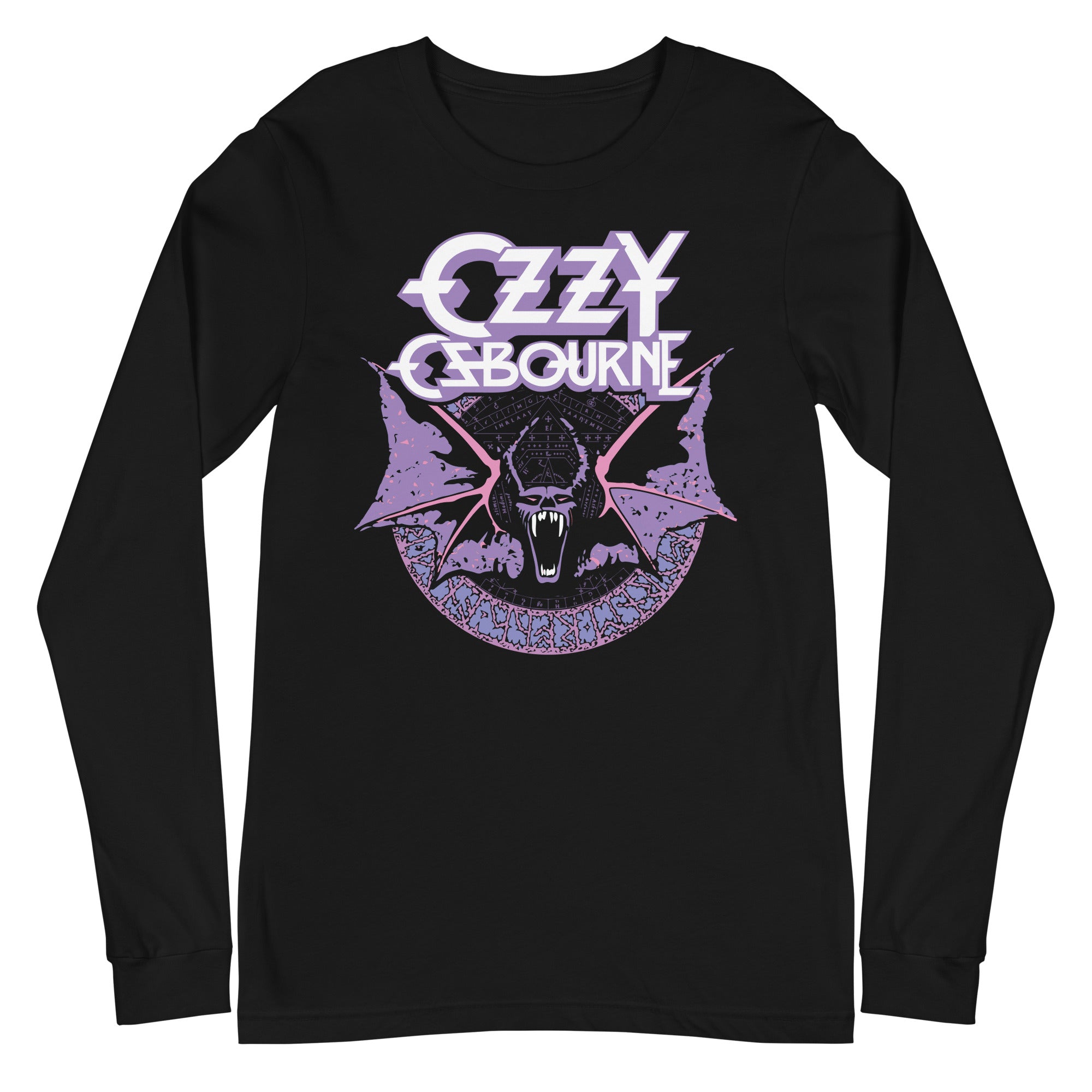 Ozzy Osbourne - Purple Bat Long Sleeve T-Shirt
