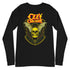 Black long sleeve T-shirt with Ozzy Osbourne band graphic in yellow and red on the front.