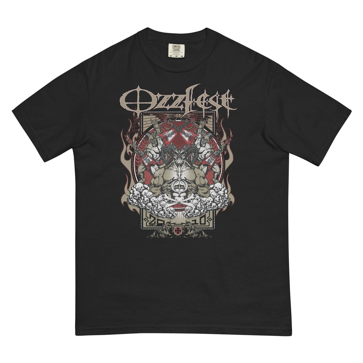 Black t-shirt with &