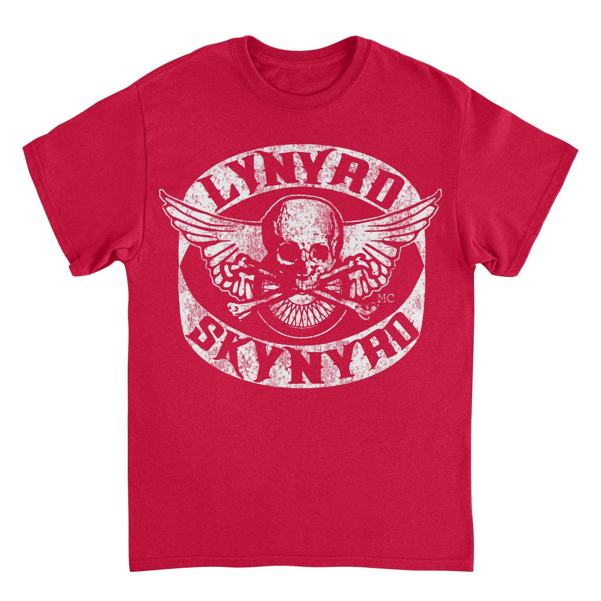 Lynyrd Skynyrd Skull White Red T-Shirt