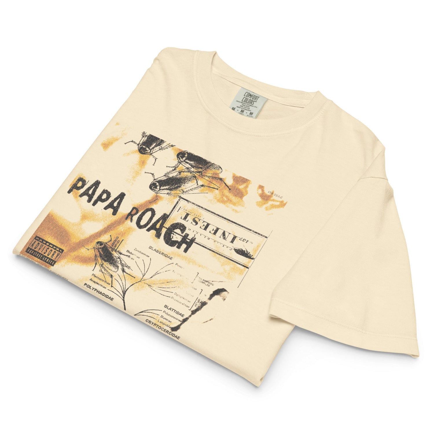 Papa Roach OG Infest Mineral Wash Womens Crop Top