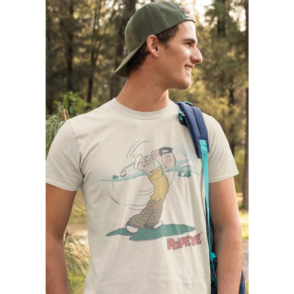 POPEYE Eye-Catching T-Shirt, GOLF SIMPLE