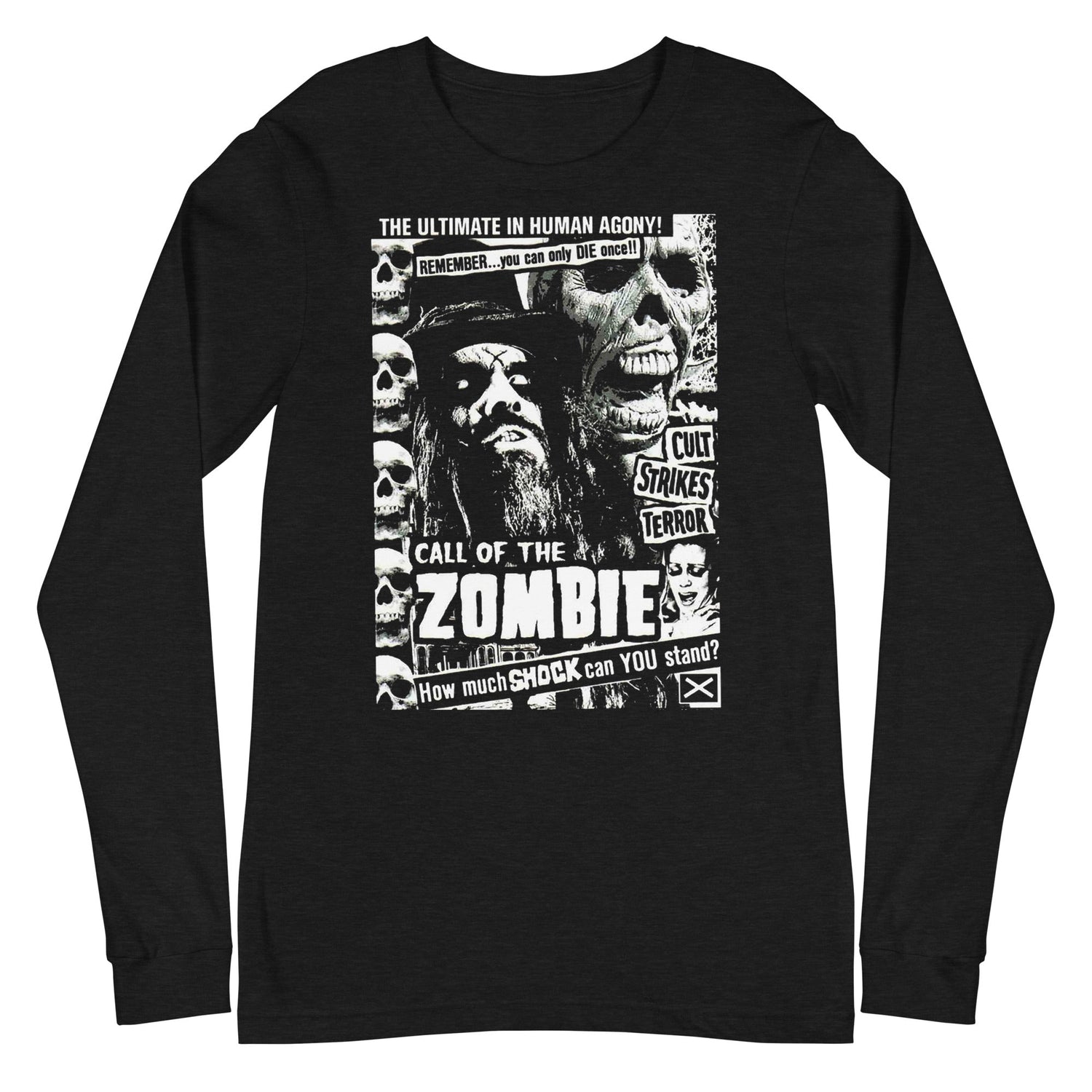 Rob Zombie - Black and White Long Sleeve T-Shirt