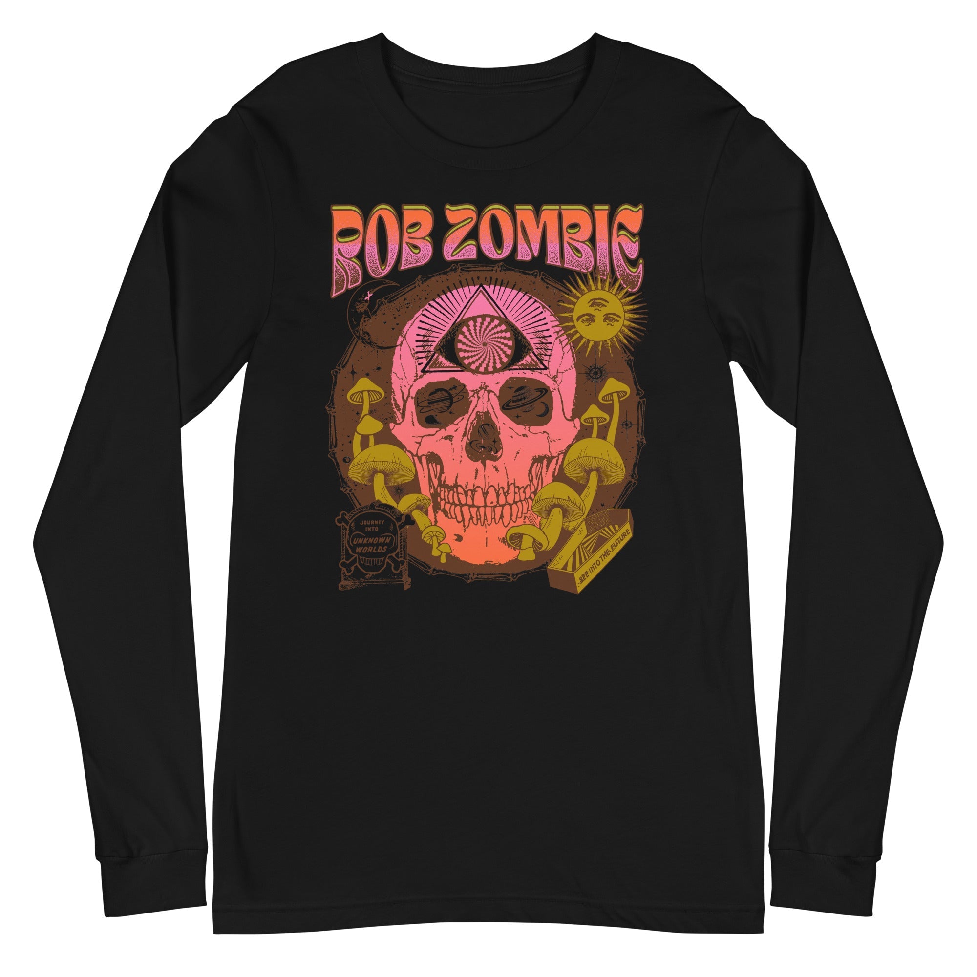 Rob Zombie - Hippie Skull Long Sleeve T-Shirt