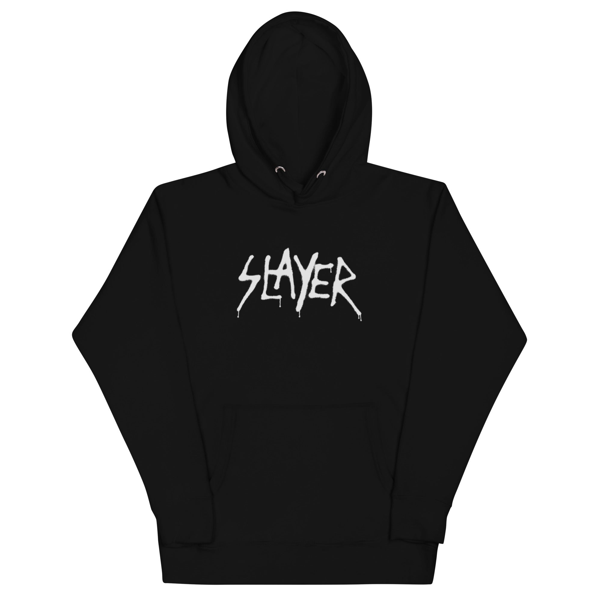 Slayer - White Drip Logo Hoodie