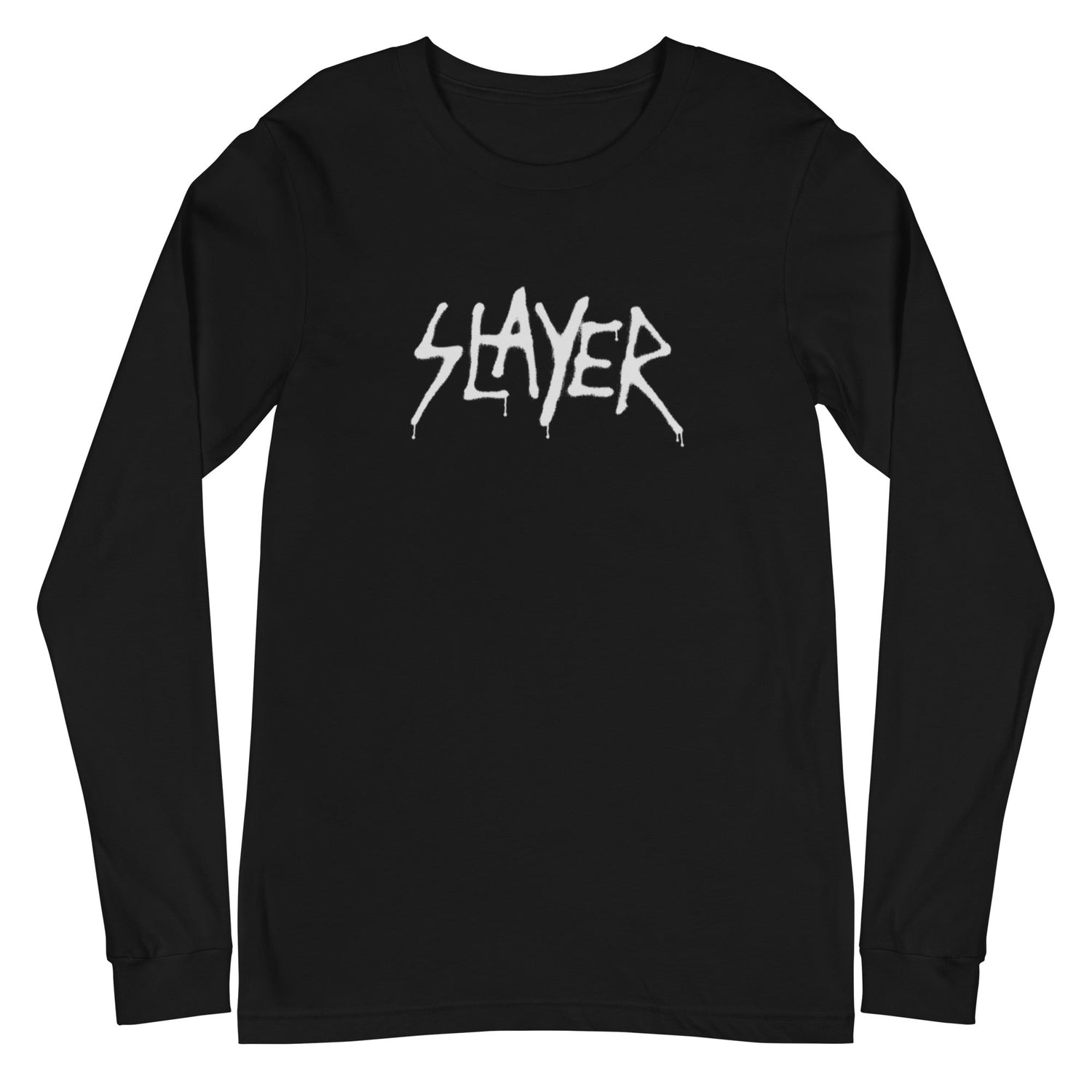 Slayer - White Drip Logo Long Sleeve T-Shirt