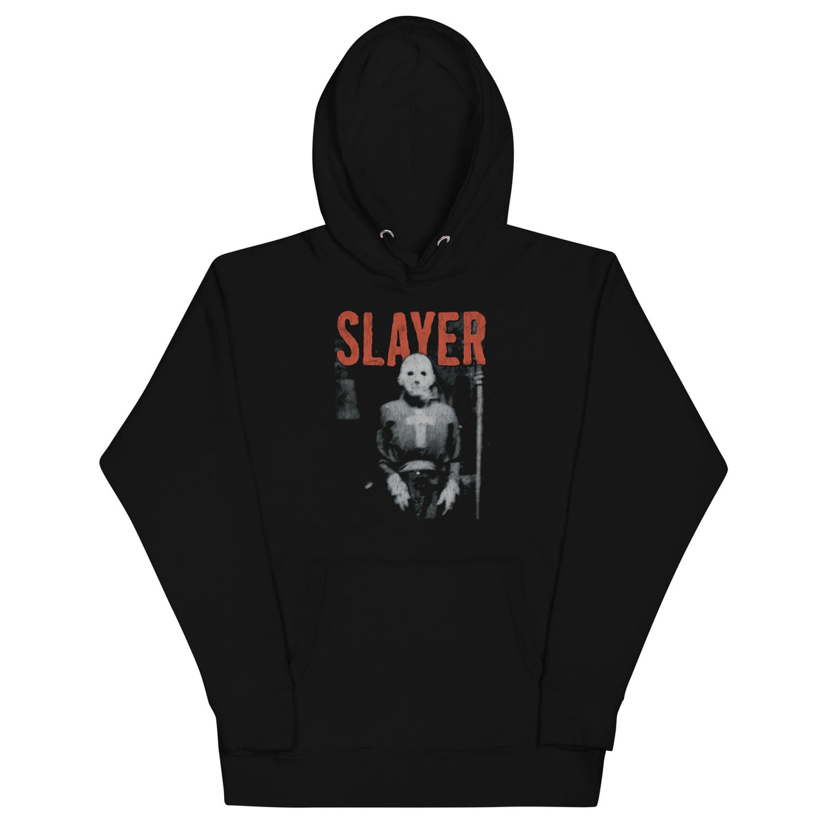Black hoodie with &
