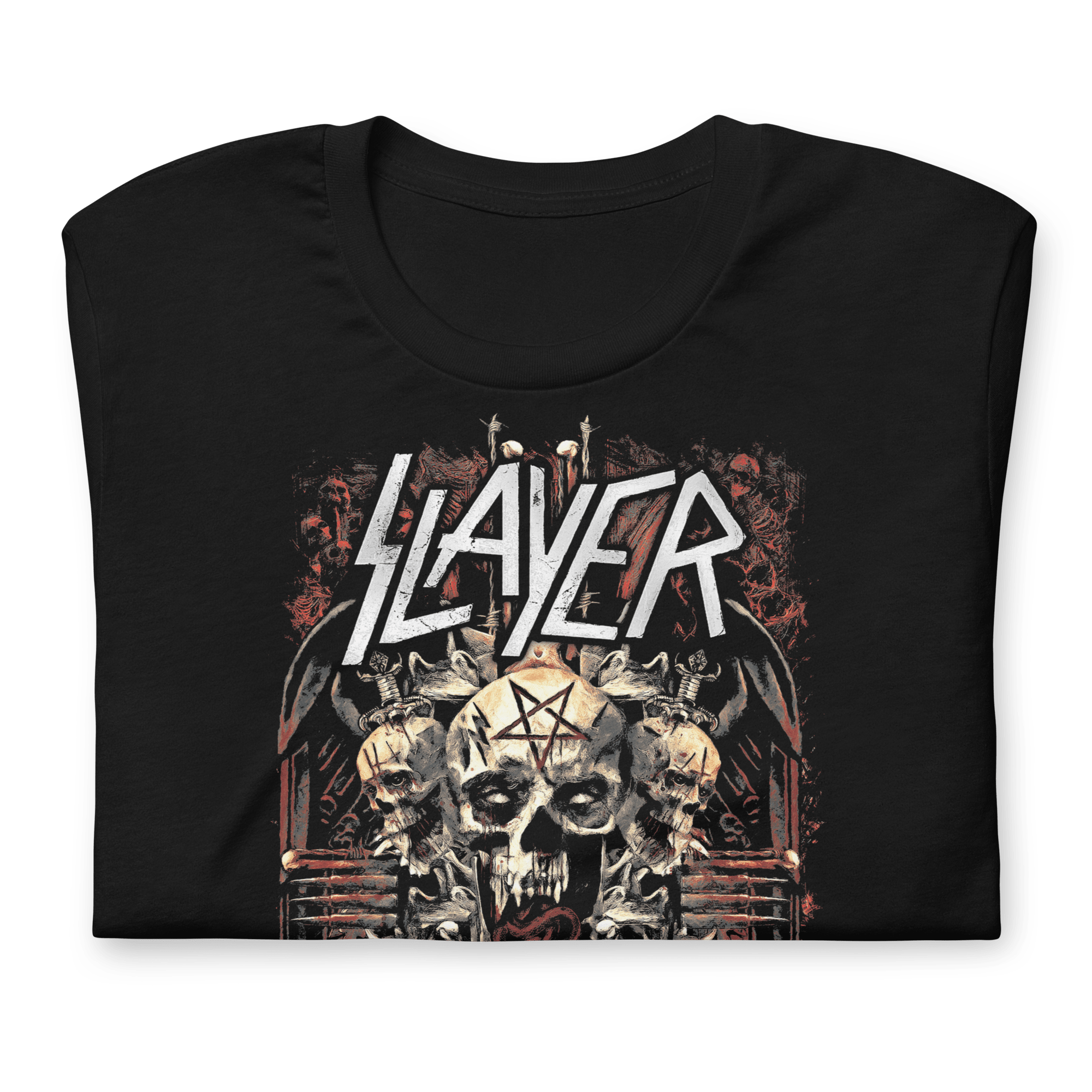 Slayer - Three Skulls Jumbo Print T-Shirt