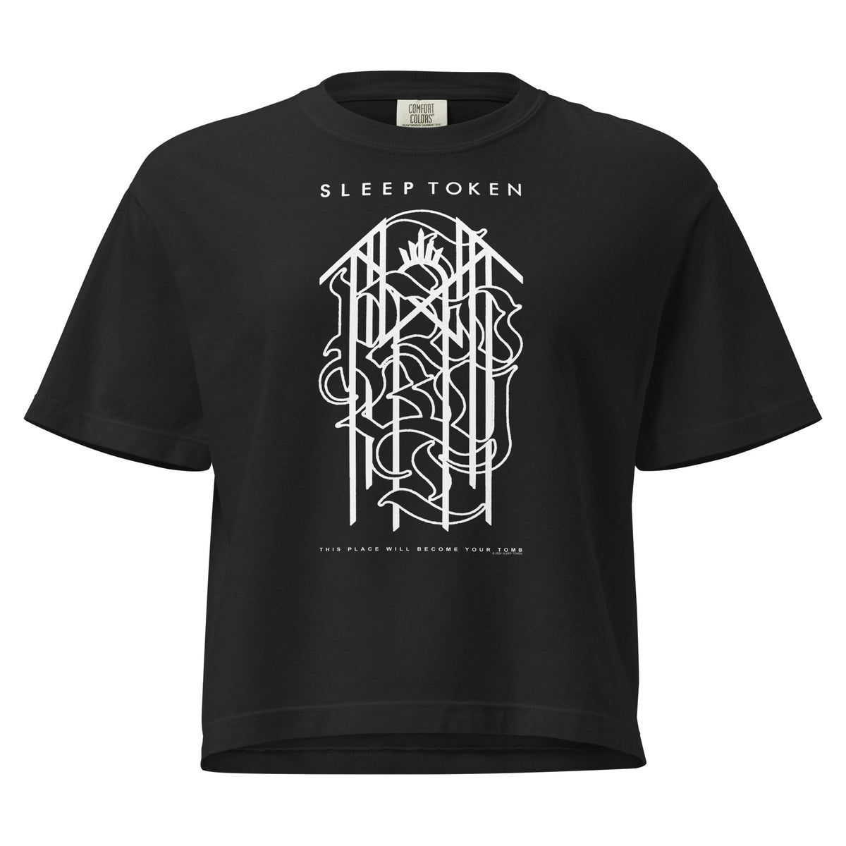 Sleep Token Blood Sport Mineral Wash Womens Crop Top