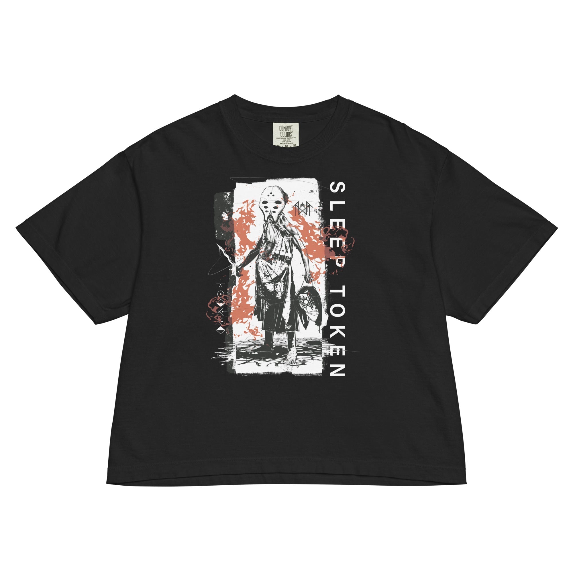 Sleep Token Hey Ya Mineral Wash Womens Crop Top