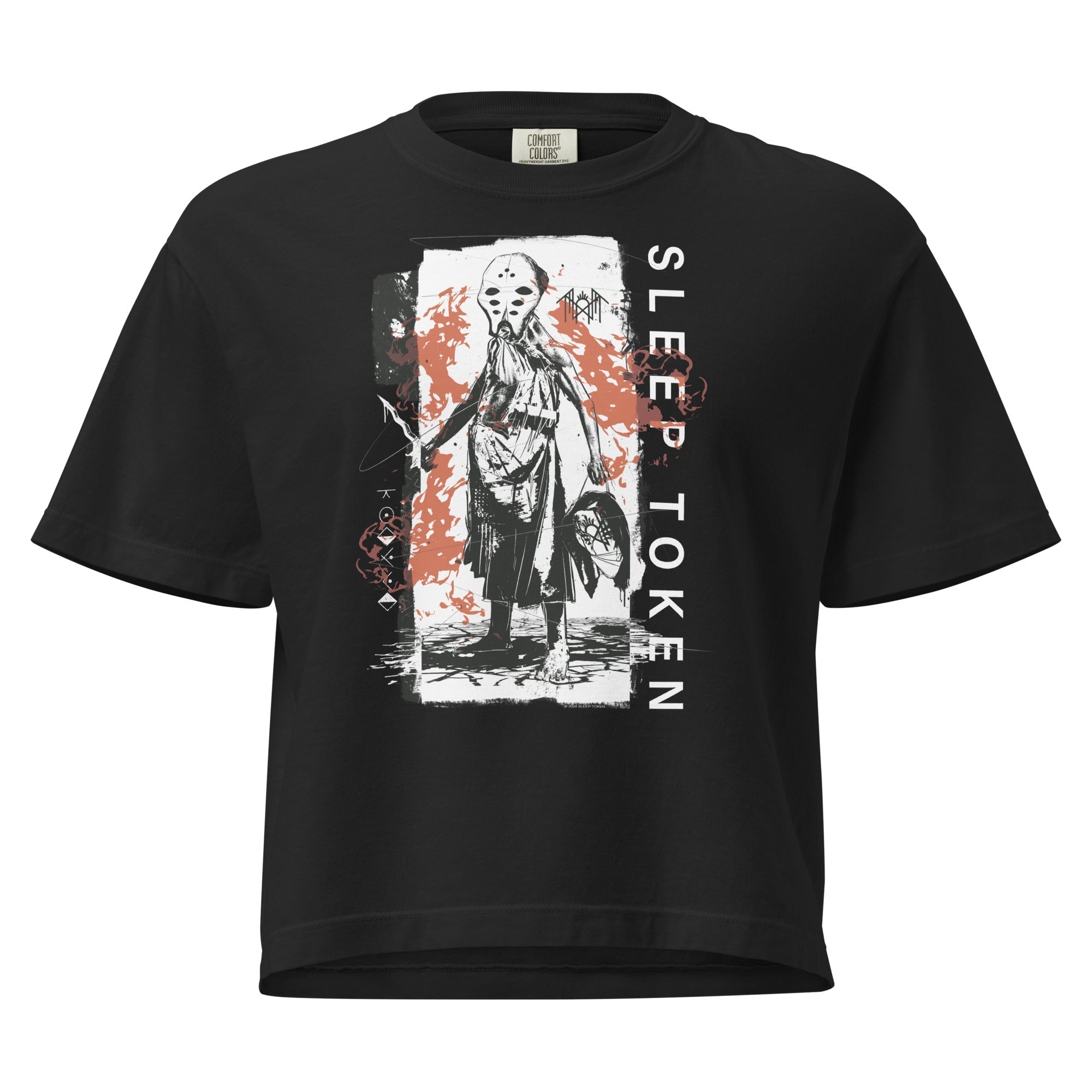 Sleep Token Hey Ya Mineral Wash Womens Crop Top