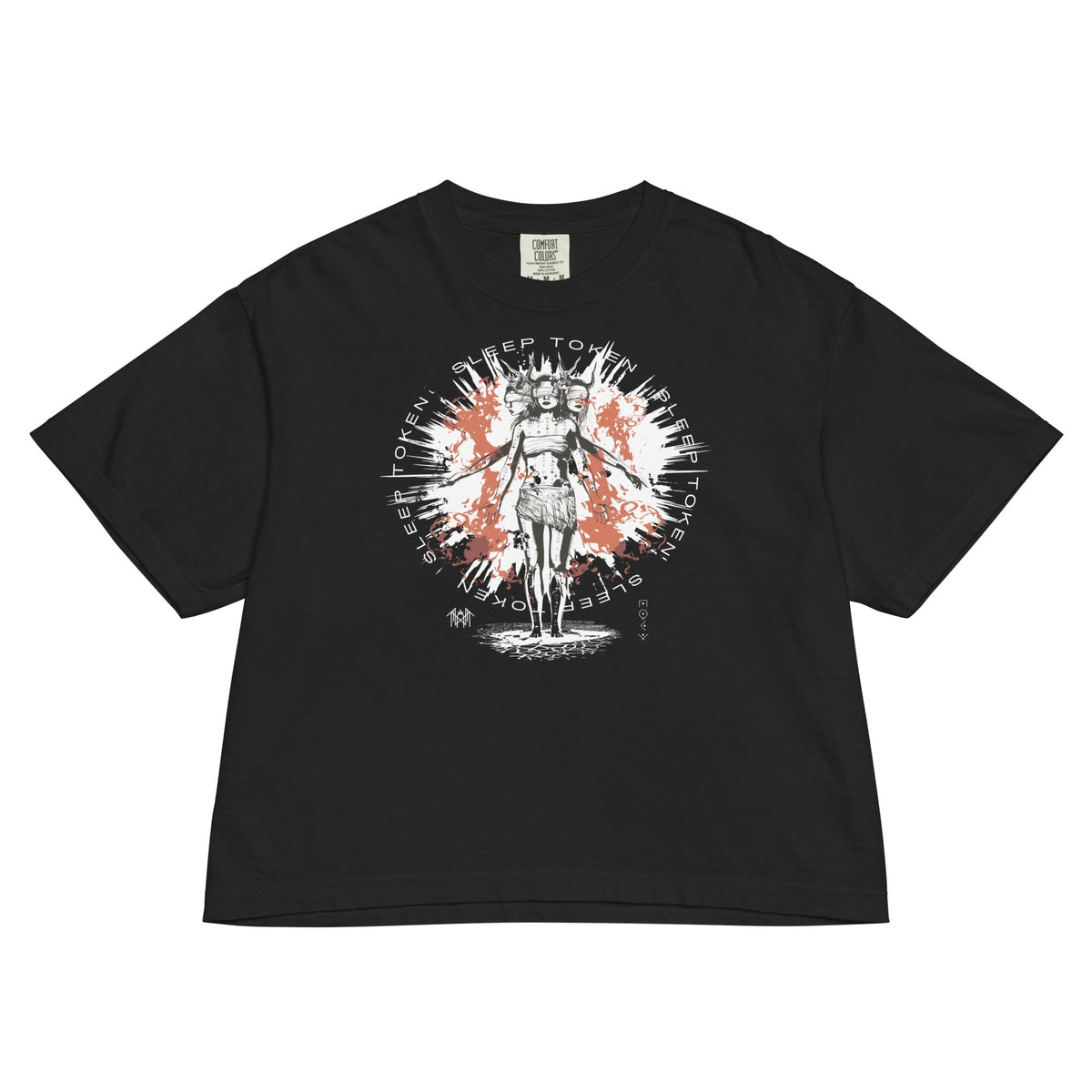 Sleep Token Nazareth Mineral Wash Womens Crop Top