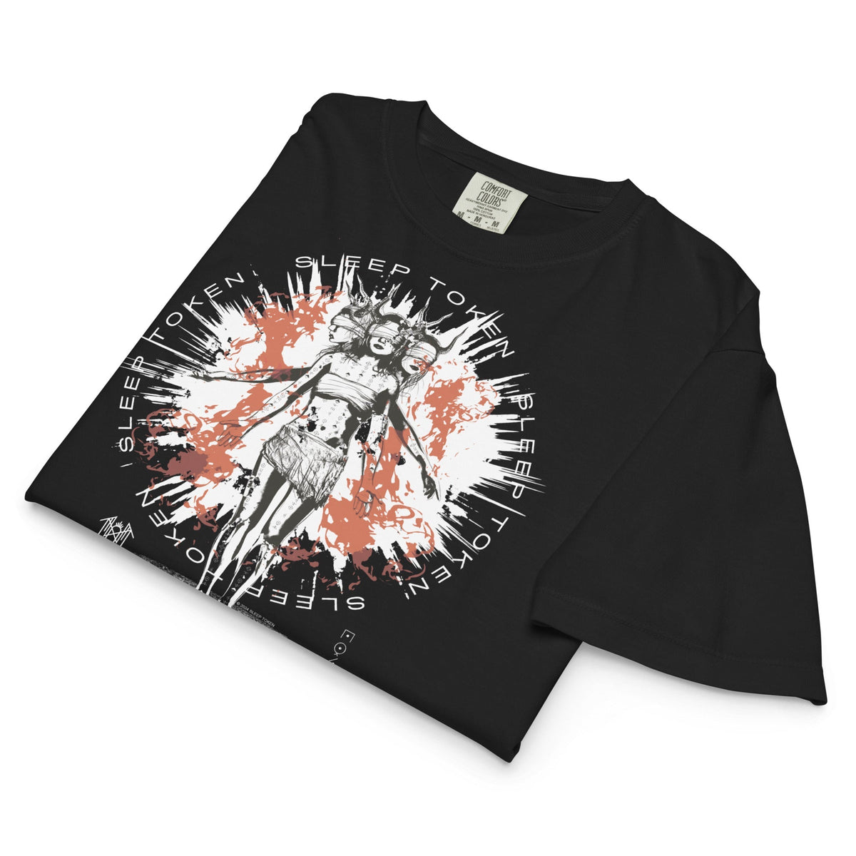 Sleep Token Nazareth Mineral Wash Womens Crop Top