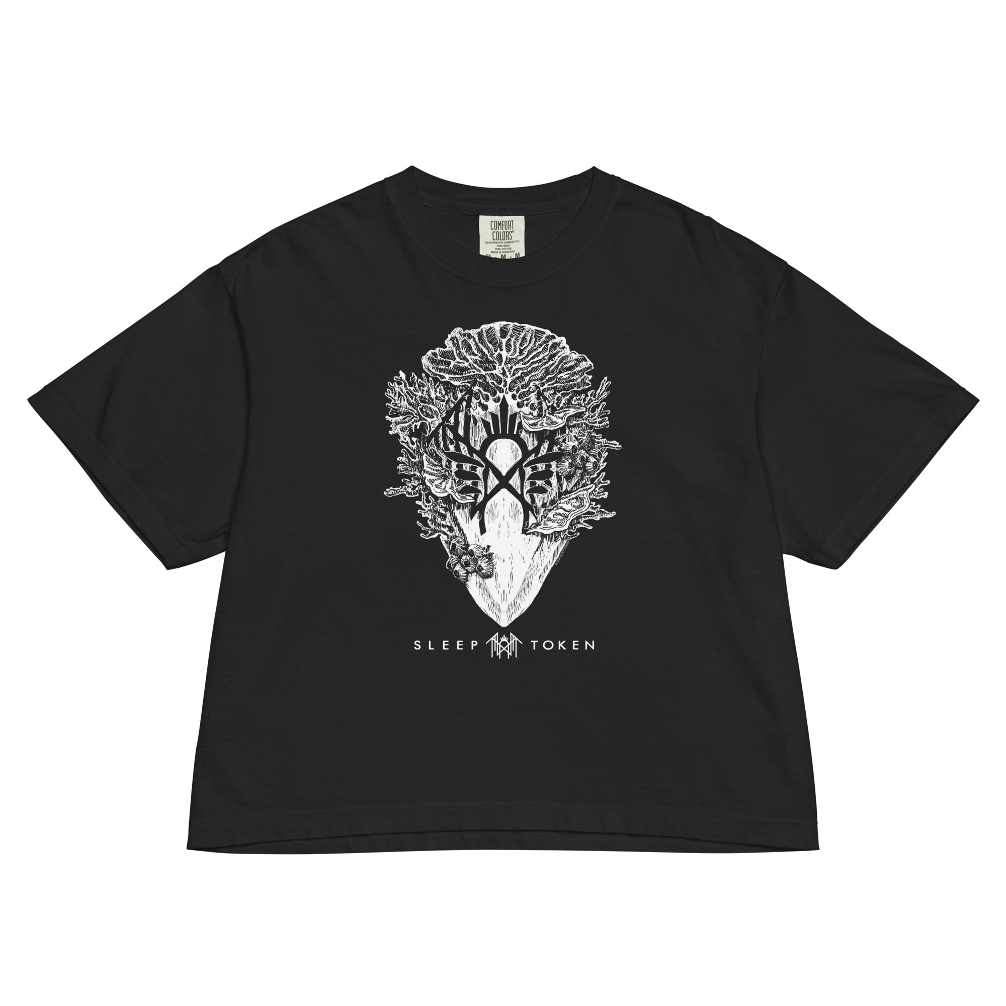 Sleep Token Say That You Will Mineral Wash Womens Crop Top