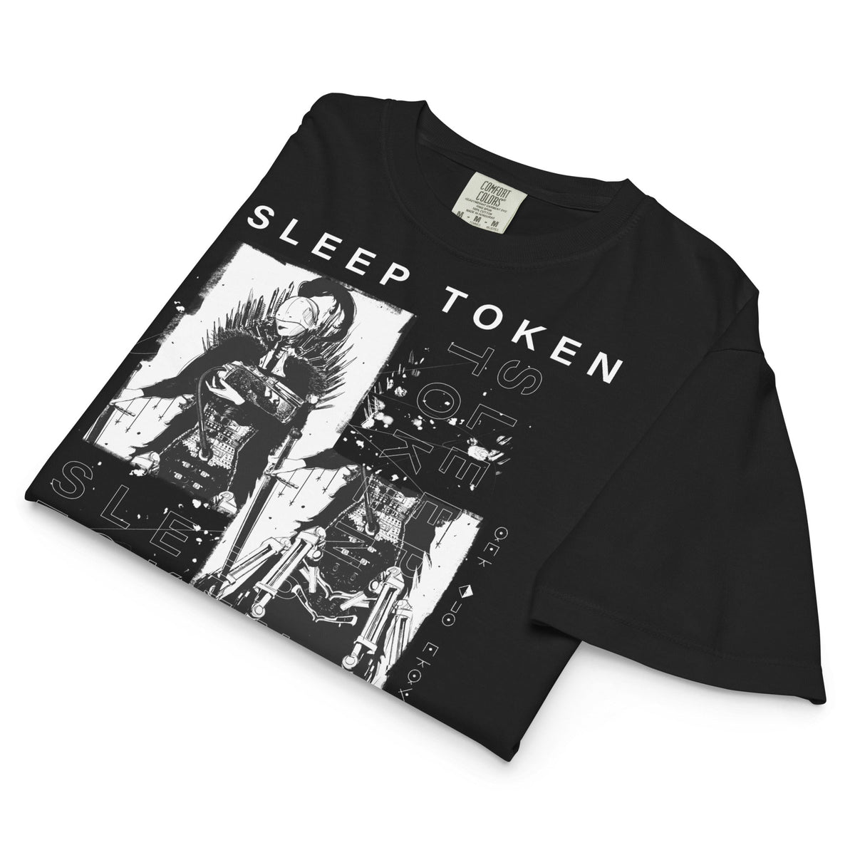 Sleep Token Sugar Mineral Wash Womens Crop Top