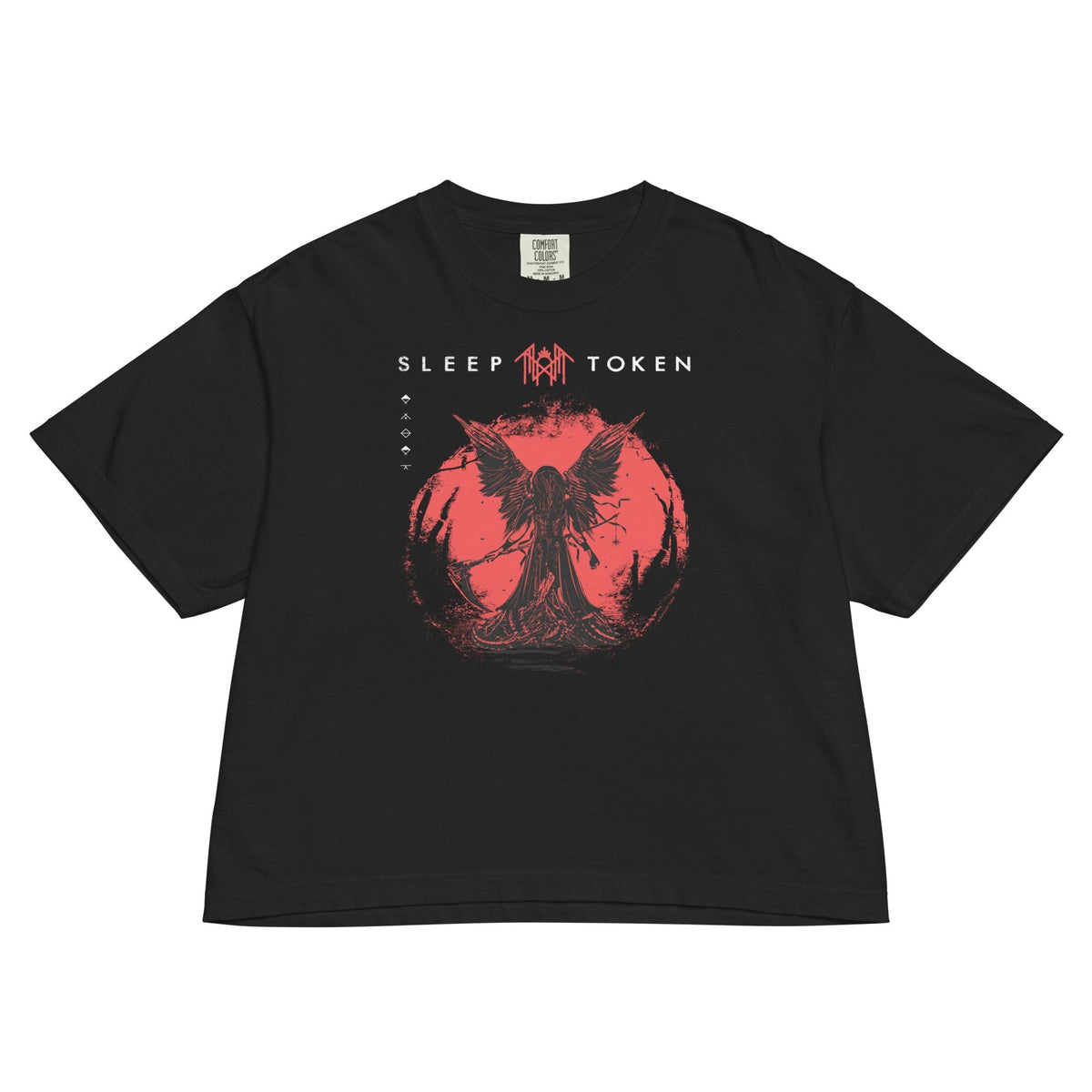 Sleep Token Telomeres Mineral Wash Womens Crop Top
