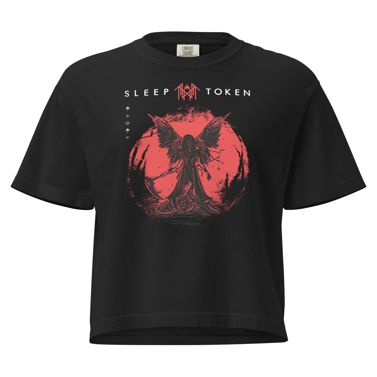 Sleep Token Telomeres Mineral Wash Womens Crop Top