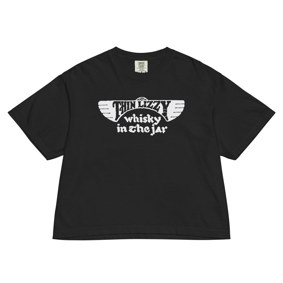 Thin Lizzy - Whiskey Mineral Wash Womens Crop Top