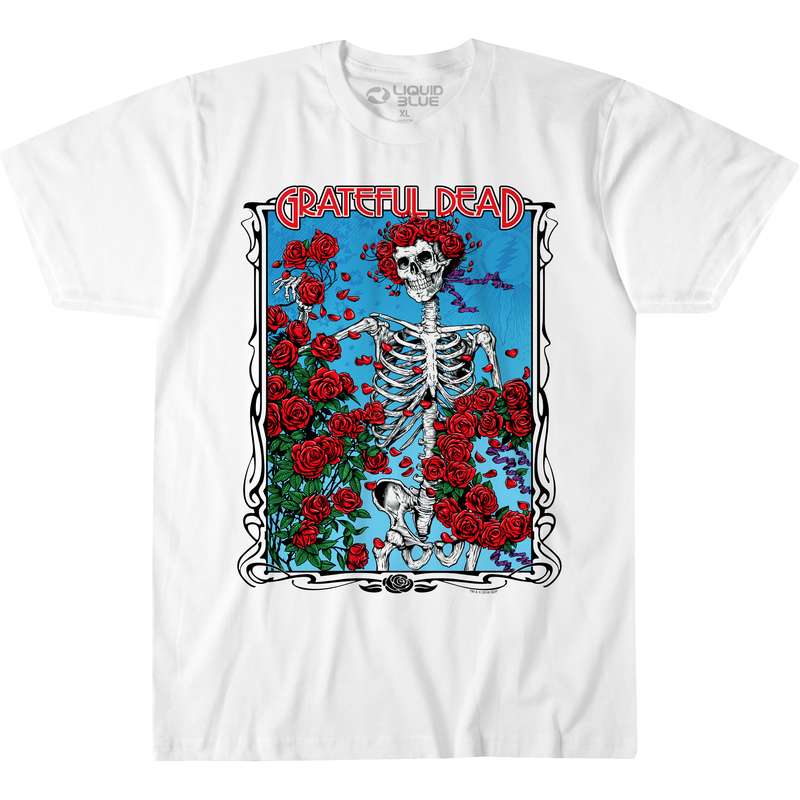 GRATEFUL DEAD T-Shirt, Bertha Wheel & Roses