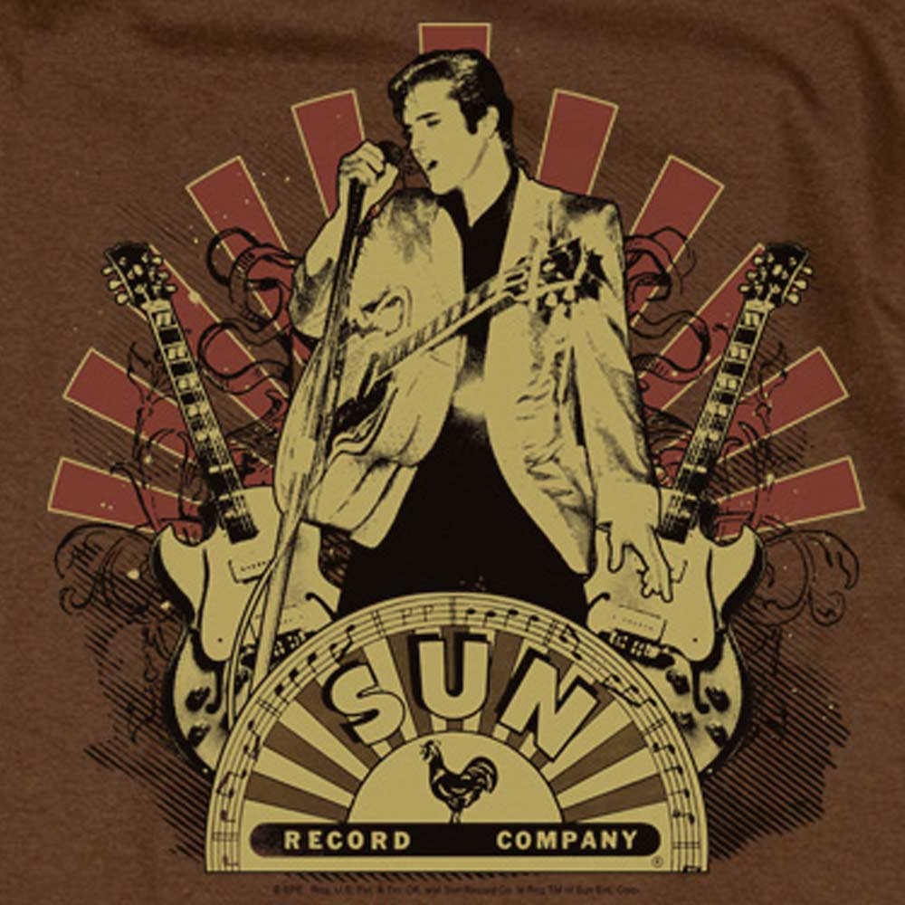 Sun Records Elvis Rising Long Sleeve T-Shirt