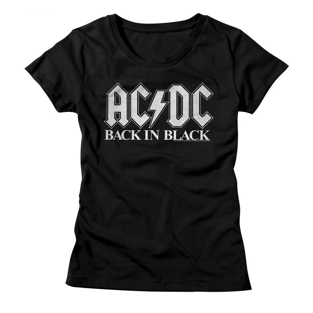 AC/DC T-Shirt, Back In Black White