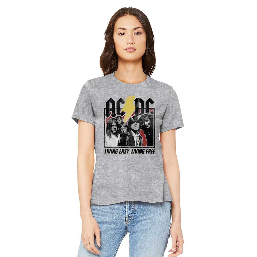 Women Exclusive AC/DC Eye-Catching T-Shirt, Living Easy