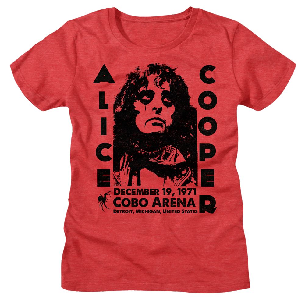 ALICE COOPER T-Shirt, Alice Cooper Cobo Arena 1971