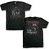 Alice Cooper themed black t-shirt with graphic print of the artist and text &