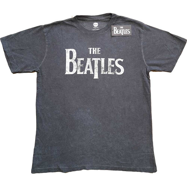 THE BEATLES Attractive T-Shirt, Drop T Logo (Wash Collection)