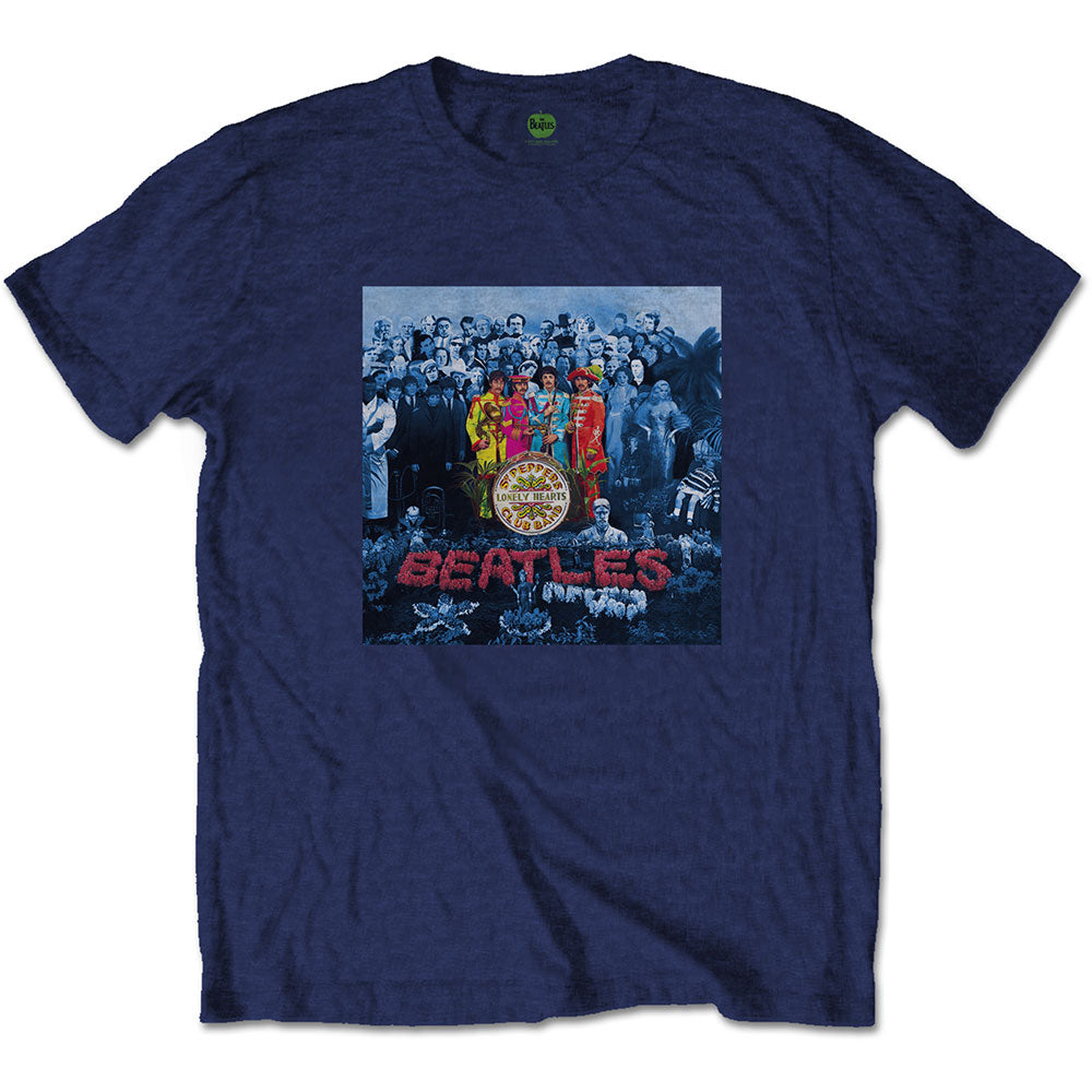 THE BEATLES Attractive T-Shirt, Sgt Pepper Blue