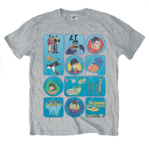 THE BEATLES Attractive T-Shirt, Yellow Submarine Montage
