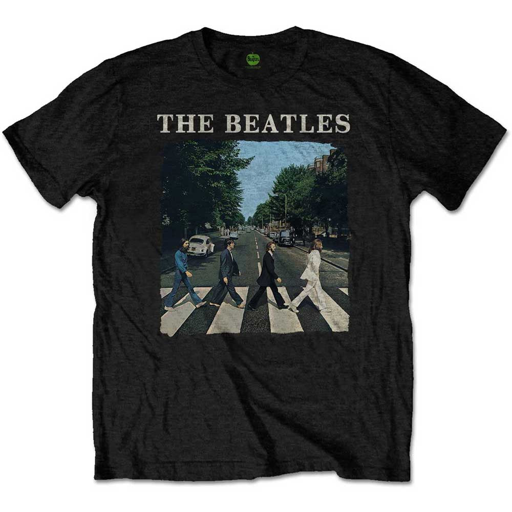 THE BEATLES Attractive T-Shirt, Abbey Road & Logo