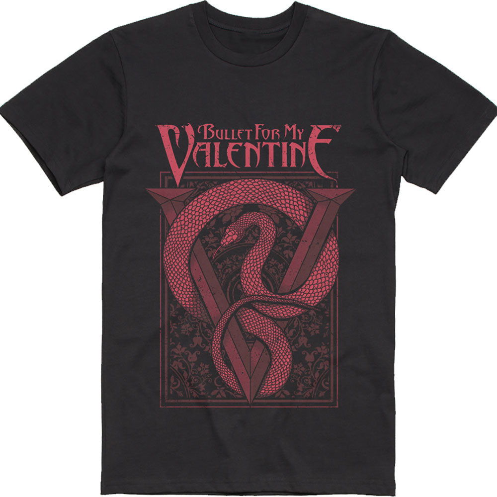 BULLET FOR MY VALENTINE Attractive T-Shirt, Red Snake
