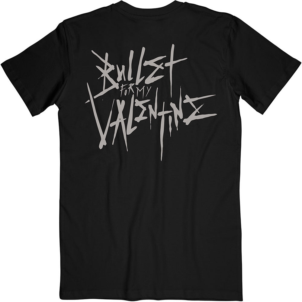 BULLET FOR MY VALENTINE Attractive T-Shirt, Album Cropped & Large Logo