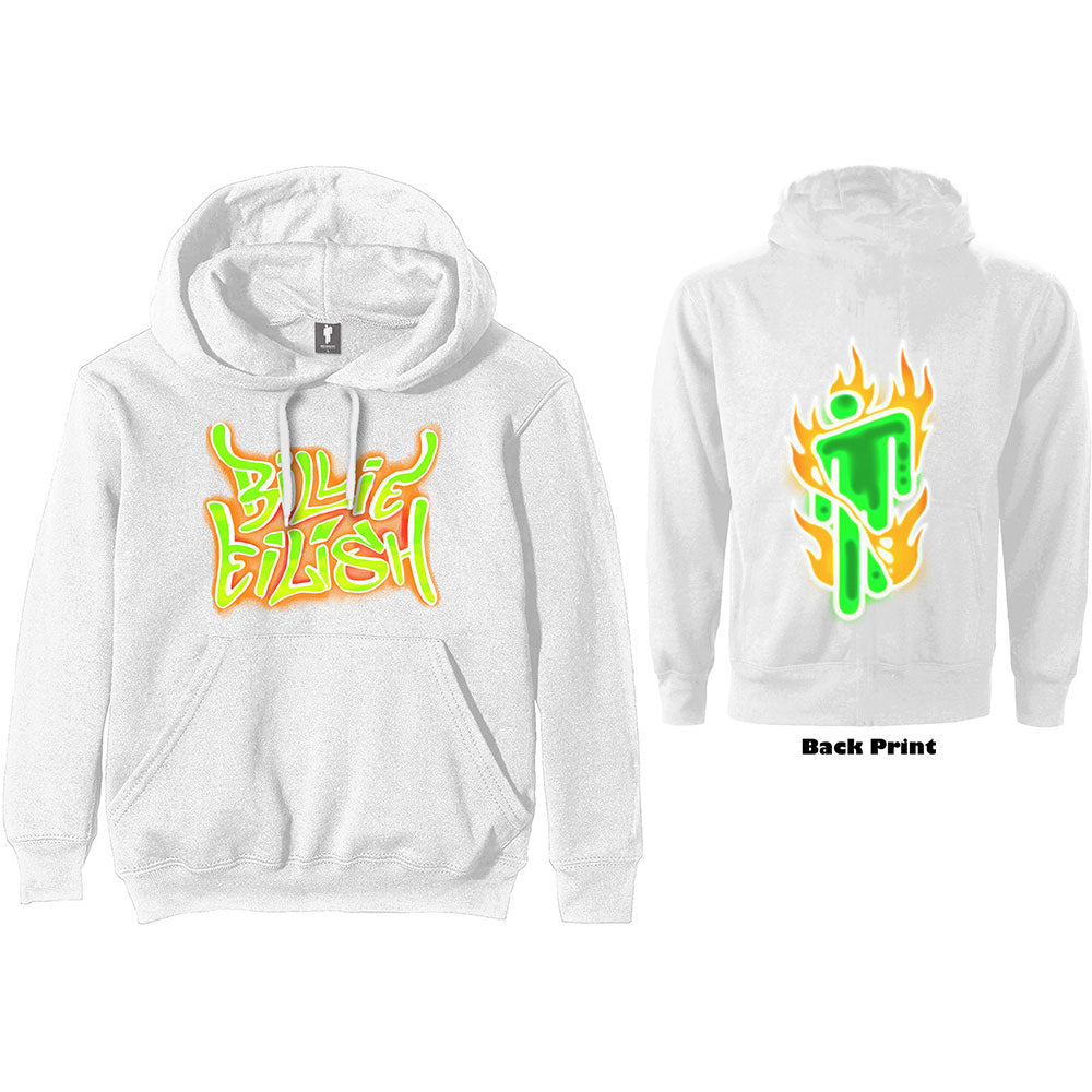 BILLIE EILISH Attractive T-Shirt, Airbrush Flames Blohsh