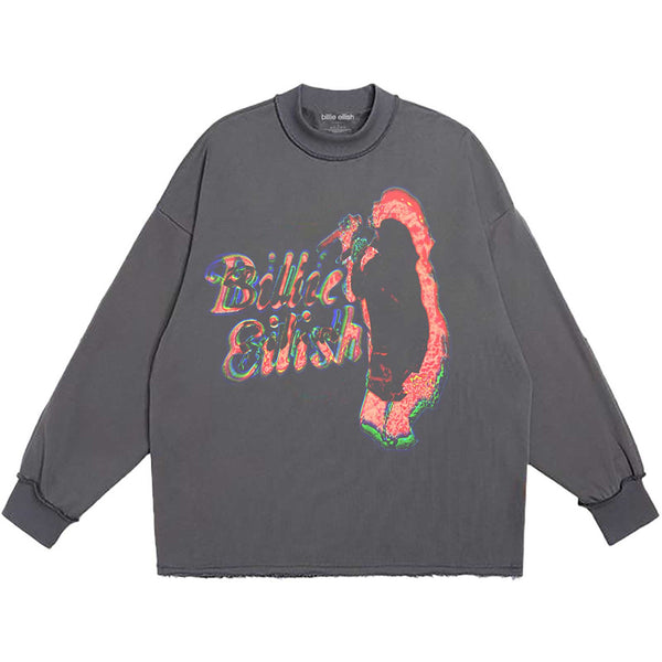 BILLIE EILISH Attractive T-Shirt, Neon Silhouette