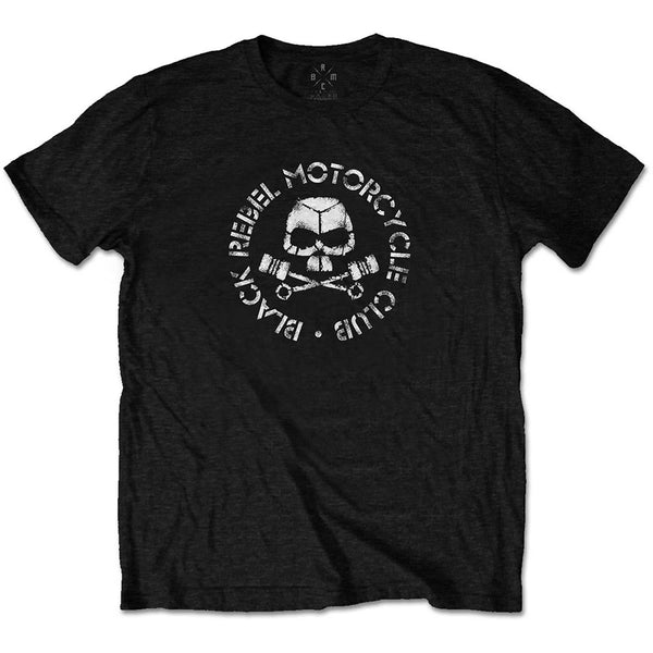 BLACK REBEL MOTORCYCLE CLUB Attractive T-Shirt, Piston Skull