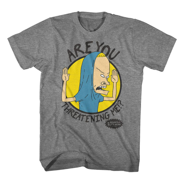 BEAVIS AND BUTT-HEAD Eye-Catching T-Shirt, Are You Threatening Me