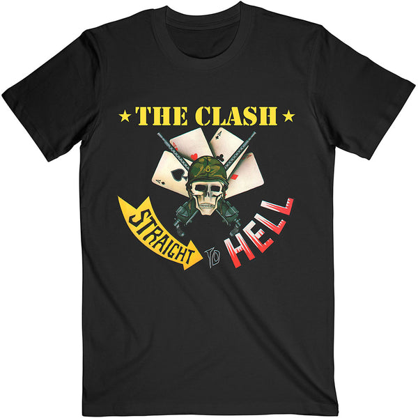 THE CLASH Attractive T-Shirt, Straight To Hell Single