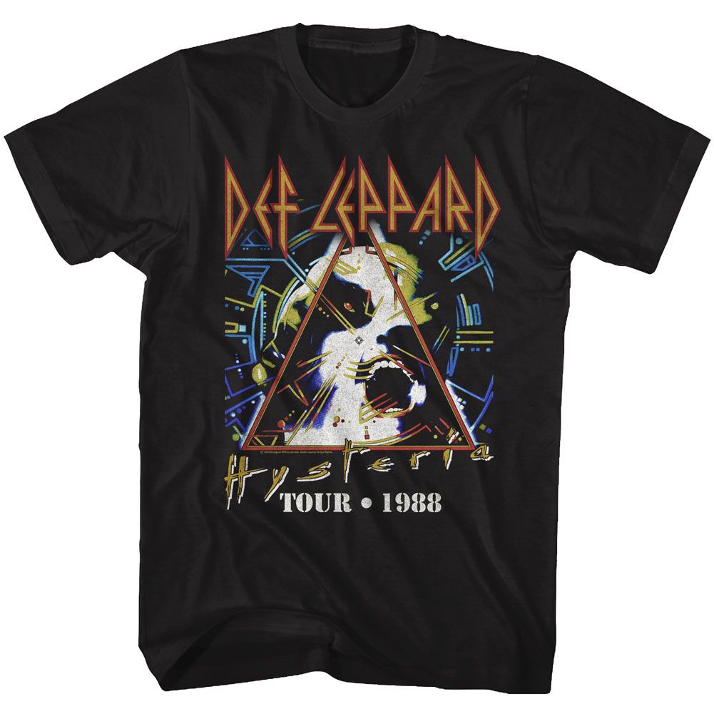 Black DEF LEPPARD t-shirt with the band&