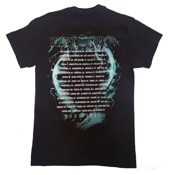 DISTURBED Attractive T-Shirt, Evolve Date Back